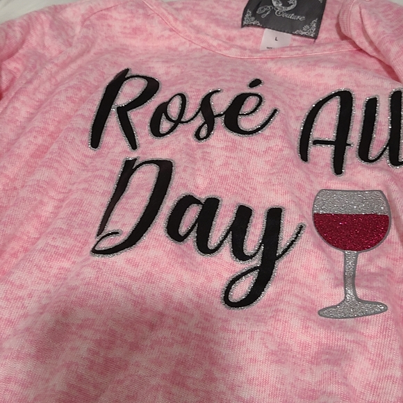 🍷🍷NEW🍷🍷ADORABLE!! ROSE' ALL DAY 2PC Pajama Set - Picture 8 of 16